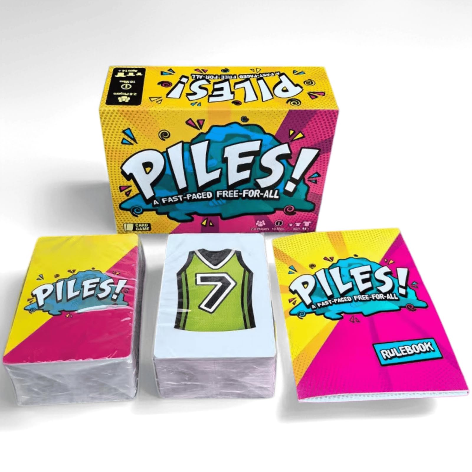 Amazon.co.jp: PILES! カードゲーム 説明書付き 瞬間判断 全員同時